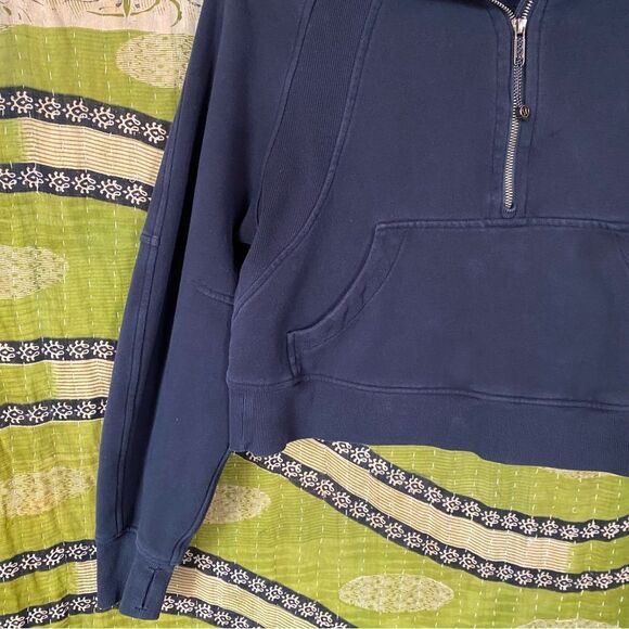 Lululemon Night Sea Scuba Oversized Half-Zip Hoodie Size Extra Small/ Small - Picture 8 of 16